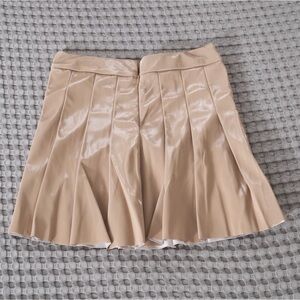 Urban Romantics Pleated Pleather Mini Skirt Women’s Small